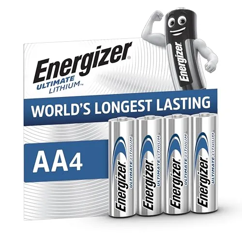Energizer Ultimate Lithium AA Pilas (Paquete de 4) - Una de Las Pilas AA