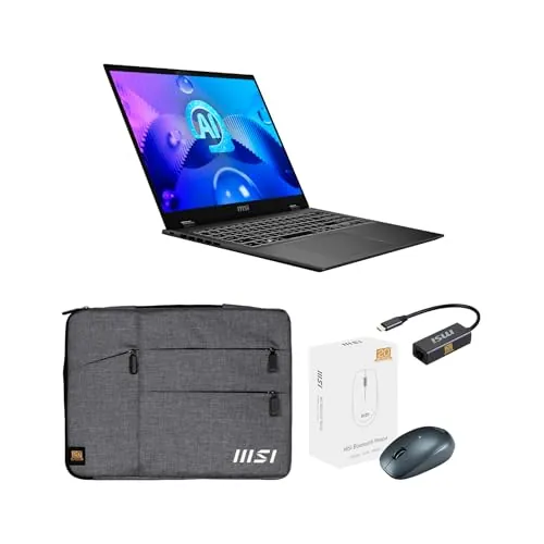 MSI Prestige 14 AI Studio C1VEG-036ES - Ordenador 14" 2.8K (Intel Core Ultra 7 155H, RAM 16GB, RTX 4050, 1TB SSD, Windows 11) Home Stellar Gray - Teclado QWERTY español