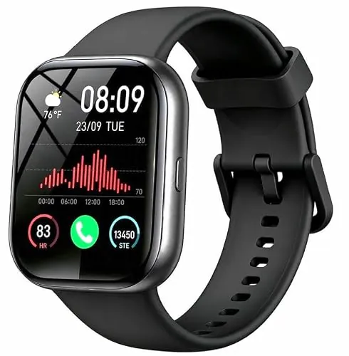 Reloj Inteligente Mujer Hombre con Alexa y Llamadas Bluetooth, 1.83'' HD Smartwatch con Pulsómetro/Monitor de Sueño/Podómetro, 110+ Modos Deportivos, Impermeable IP68 Smart Watch Para Android iOS