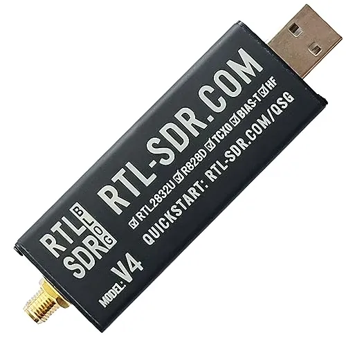 RTL-SDR Blog V4 R828D RTL2832U 1PPM TCXO SMA Software Defined Radio (Solo Dongle)