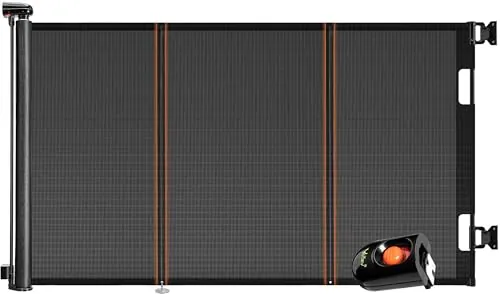 Ycozy 2026 Barrera Seguridad Niños Escalera Extensible 0-200cm Puerta Escalera Bebé Seguridad Retráctil con Diseño Barra Reforzada, Valla para Perros Infantil Pasillo Interiore Exteriore