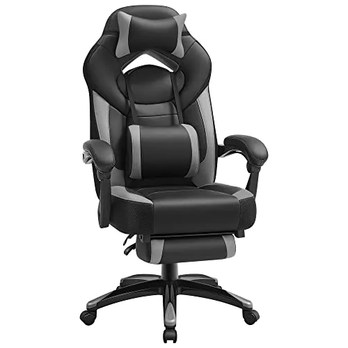 SONGMICS Silla Gaming, Diseño Ergonómico, Capacidad de Carga 150 kg
