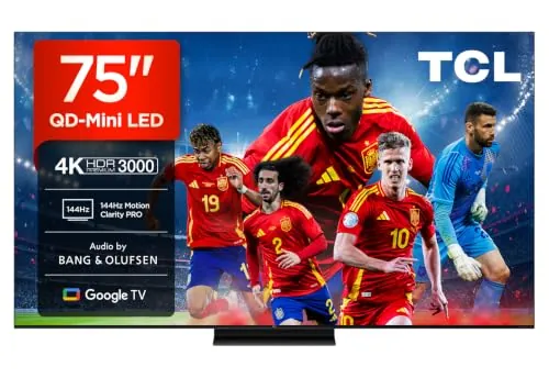 TCL 75Q7C 75 Pulgadas QD-Mini LED 4K HDR10+ Smart TV, 3.000 Nits