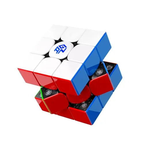 GAN V100 Maglev Speed Cube 3x3, Profesional Cubo Magnético Ultraligero, UV