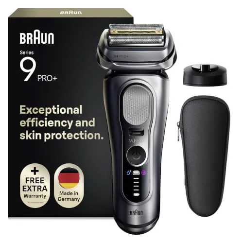 Braun Series 9 Pro+ Afeitadora Eléctrica Hombre, 9610SI, Negro