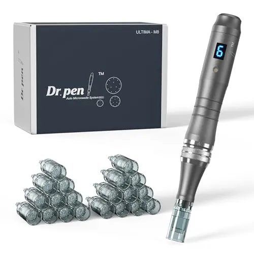 Dr. Pen Ultima M8 Microneedling Pen: Dr. Pen Máquina Profesional Inalámbrica de Microneedle con 20 Cartuchos
