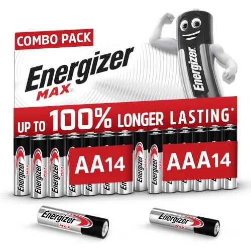 Energizer MAX - Pilas AA + AAA (Paquete de 28) - 14AA y 14AAA Unidades