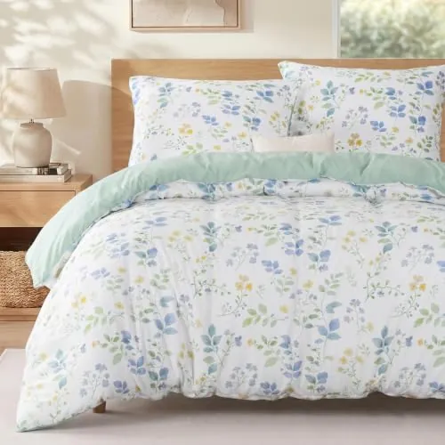 Exclusivo Mezcla Funda Nórdica Estampada, 220x240 cm, Suave y Transpirable