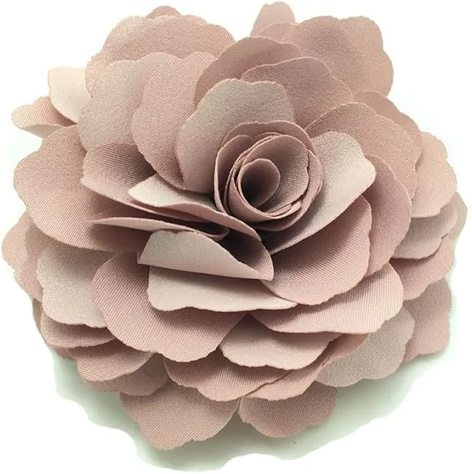 Camelias Flor Pinza para el cabello Y Pin de broche (A74)(Rosado)