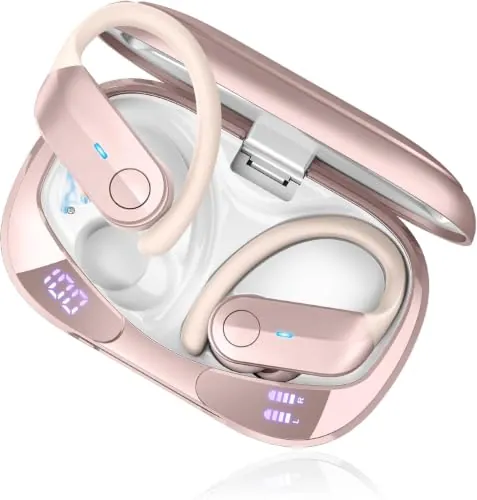 Auriculares Inalámbricos Deportivos, 70H Cascos Bluetooth 5.4 HiFi Estéreo