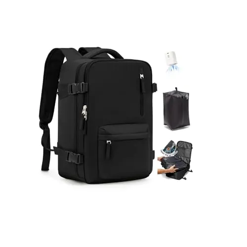 SZLX Mochila al Vacío con Bomba Equipaje de Mano 40x30x20 Ryanair Vueling Wizzair Mochila Viaje Cabina Avion 40x30x20 Mujer Bolsas de Viaje Easyjet Maleta Portatil 14 pulgadas Hombre