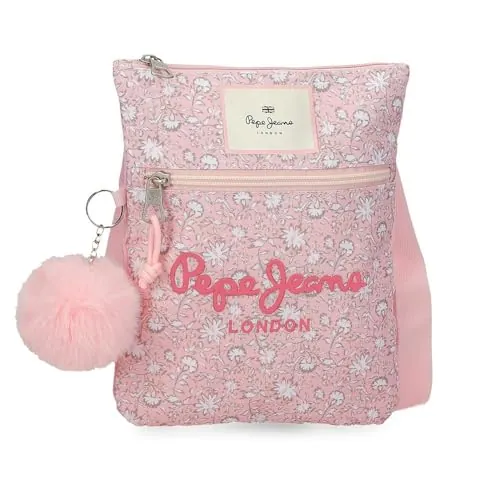 Pepe Jeans MIA Bandolera Plana Rosa Claro 20x24x1 cm Poliéster by Joumma Bags