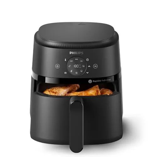 Philips 2000 Airfryer - Freidora de Aire 4,2L, 13 opciones, Táctil, Negro