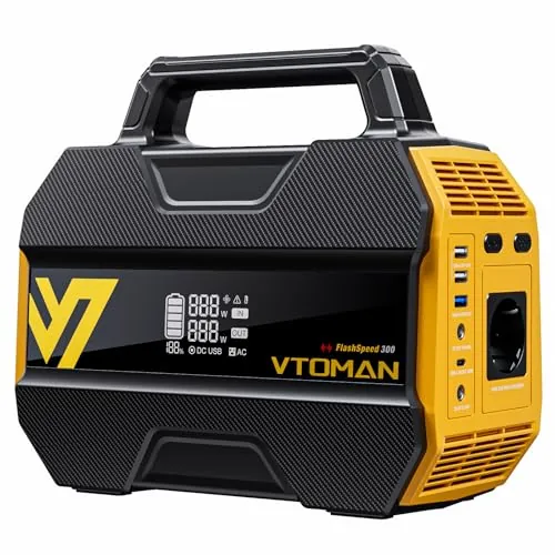 VTOMAN FlashSpeed 300 Estación de Energía Portátil 230Wh, 300W (Pico 600W)