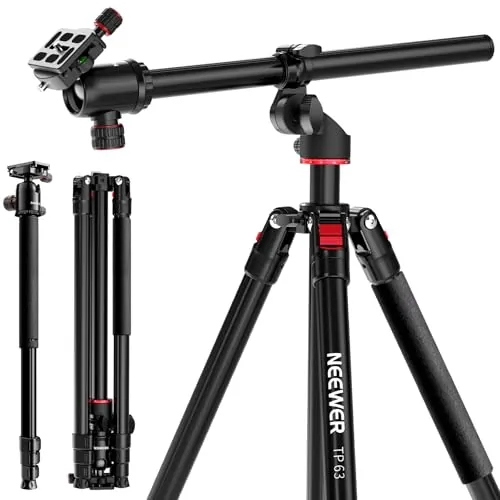 NEEWER 90" Overhead Trípode Monopié Horizontal Alto para Cámara,TP63