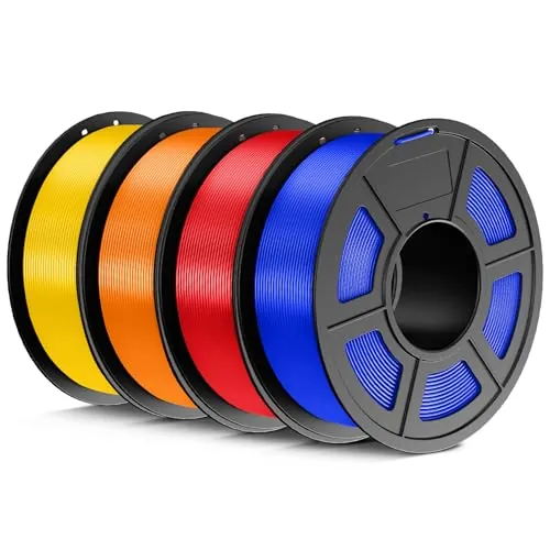 JAYO Rojo+Azul+Amarillo+Naranja PLA Filamento 1.75mm 4.4kg Bundle