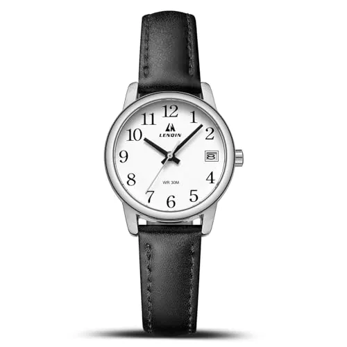 LN LENQIN Relojes Mujer Reloj De Cuarzo Analógicos para Muje Relojes De Pulsera Impermeables para Mujer con Correa De Cuero