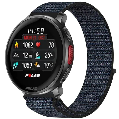 OUTPUTBT Nylon Correa 22mm para Polar Grit X Pro/Grit X/X2 Pro, Vantage M/M2/M3 Sport Pulsera para Polar Vantage V2/V3 para Hombre Mujer