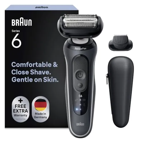 Braun Series 6 Afeitadora Eléctrica Hombre, 62-G1200SI, Gris