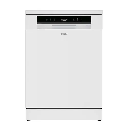 Candy Rapidò CFP 4D9F0W Lavavajillas de Libre Instalación 60CM, 14 Servicios. 7 Programas, Inicio Diferido, Cesta Superior Regulable en Altura, 49DB, Blanco
