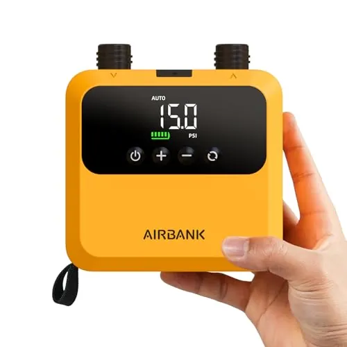 AIRBANK Mini Bomba para Tabla de Paddle Surf Pulse Pro, 900g, 133Wh, 20PSI
