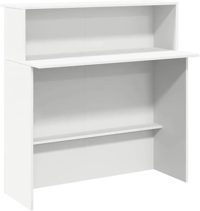 vidaXL Mostrador de recepción Blanco 100x50x103,5 cm Madera ingeniería