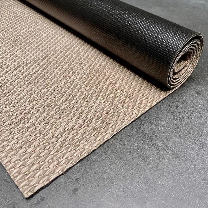 STORESDECO Alfombra vinílica de Tejido Trenzado Premium de Alta Gama. Lavable Antideslizante y extraplana. Materiales Resistentes de máxima Calidad Color Beige 80 x 150 cm