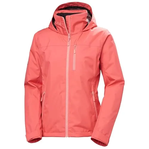 Helly Hansen Women's W Crew Hooded Midl Jacket 2.0, Sunset Pink, XS