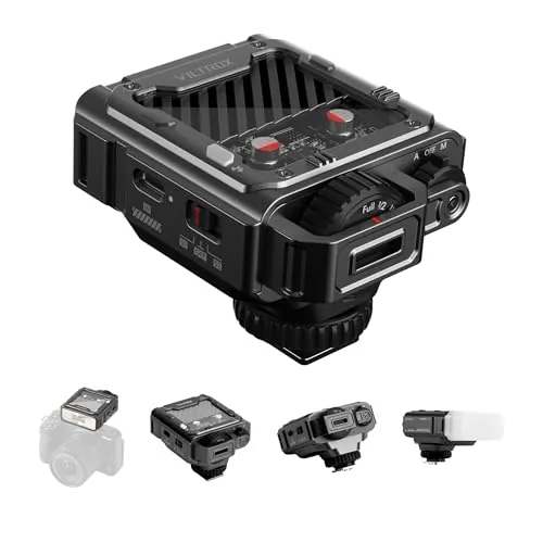 VILTROX Spark Z3-C - Flash de cámara TTL Speedlite para Canon GN8 6500 K On-Camera Flash con 7 niveles de potencia, 650 flashes a plena potencia, 26 W de potencia, 1 s de reciclaje, Softbox (gris)