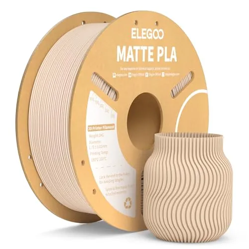 ELEGOO Filamento PLA MATE 1.75 1KG Beige