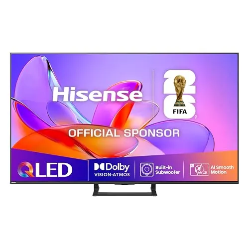 Hisense 50A7Q - QLED Smart TV 50 Pulgadas, Movimientos Suaves IA, Dolby Vision, Dolby Atmos, Subwoofer Integrado, Modo Juego Plus, Modo Deportes IA, Bluetooth & HDMI 2.1, Control por Voz Alexa