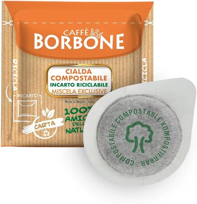 Caffè Borbone Cápsulas Compostables, Mezcla de Café Exclusiva - 170 Cápsulas - Compatibles con el Sistema ESE Cápsulas de Papel de 44 mm
