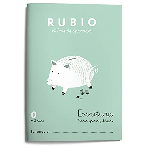 0 Escritura RUBIO (preescritura) | Preescritura con puntos, dibujos y grecas | +3 años