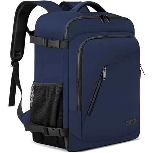 Mochila Viaje Cabina Avion 45x36X20 para Easyjet 30L Equipaje de Mano Bolsa de Viaje Hombre Mujer Maletas de Viaje Cabina Mochila Portatil 15.6 Pulgadas con Puerto USB para Trabajo,Escuelas Azul