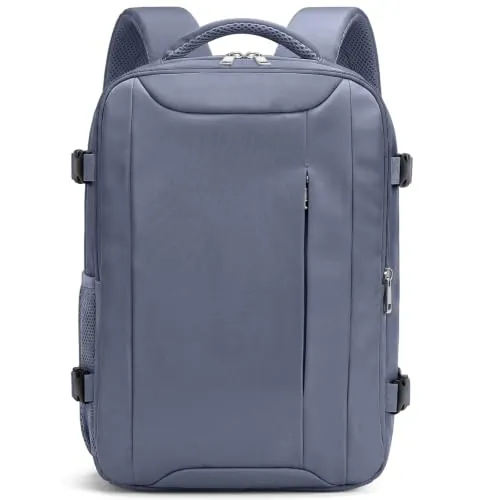 Mochila 40x30x20 para Ryanair Mochilas Viaje Cabina Maleta Avion | Equipaje de Mano Travel Backpack con Bolsillos Laterales Y Antirrobo, Orificio De Cargapara, para Vueling Wizz Air Eurowings