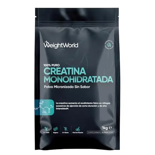 Creatina Monohidratada en Polvo 1kg/1000g para 330 Días