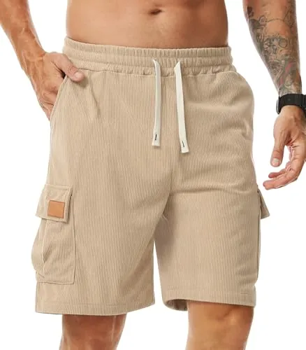 Comilaka Hombre Pantalones Cortos Casual Bermudas con Bolsillos S-3XL