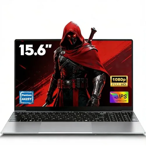 FUNYET Nuevo Ordenador Portátil 15.6” RAM 8GB SSD 256GB Soporta TF 1TB Win11 Pro 1920x1080 FHD (Procesador 2 Cores 4425Y), Portatil con WIFI5, BT4.2, USB3.0x2, HDMI para Estudiantes y Oficina - Plata