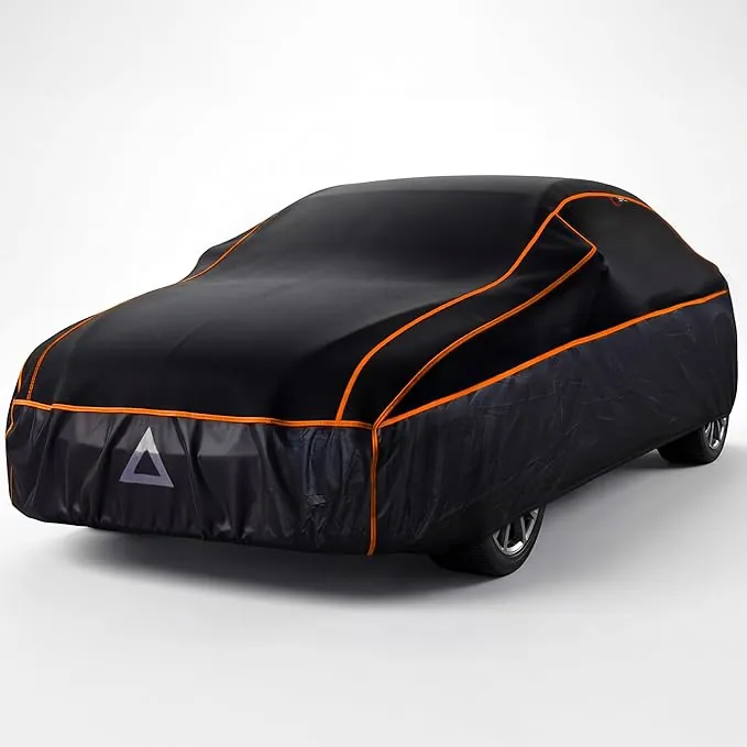 Upgrade4cars Funda Coche Exterior Anti-Granizo Impermeable y Universal | Lona para Tapar para Verano & Invierno | Coche - L (483 * 178 * 119 cm)