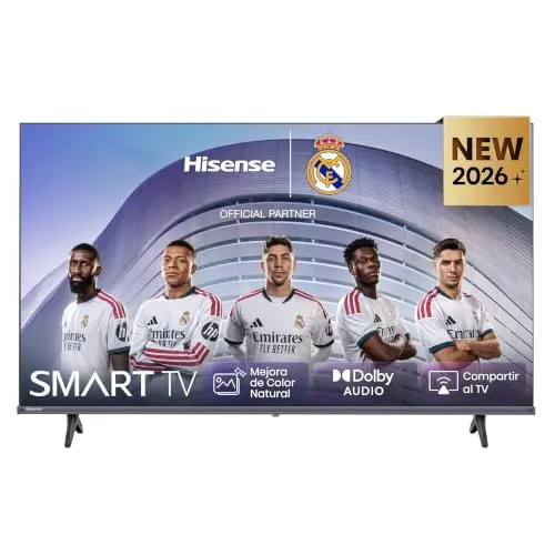 Hisense 32A4S - HD Smart TV 32 Pulgadas, Natural Colour Enhancer, Dolby Audio, Share to TV, Reducción de Ruido, Modo Juego, Airplay, Smart Home Ready