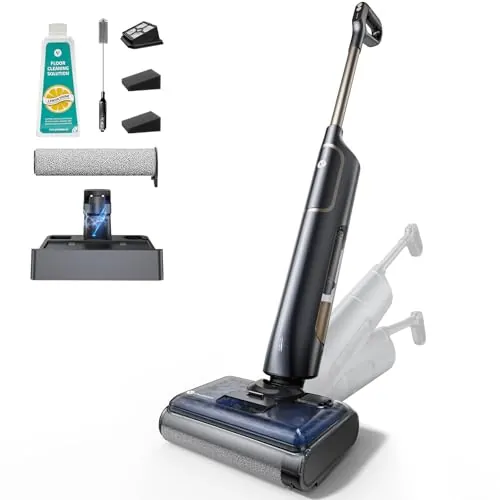 Vexilar X7 Aspiradora Fregadora sin Cable 20KPa,Aspiradora en Seco y Húmedo, Aspiradora Fregadora,Aspira y Friega,Autolimpieza, Autonomía 40Min,Diseño Reclinable de 180° para Polvo/Residuos/Partículas