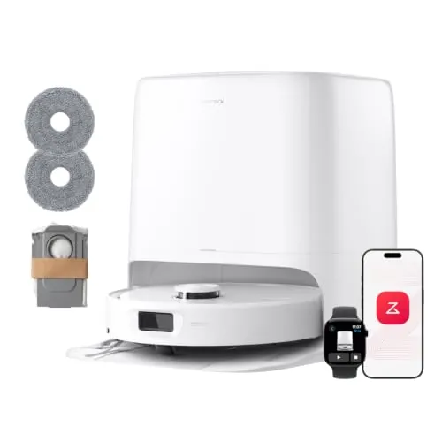 roborock Qrevo 2 Pro Set Robot Aspirador Succión Extrema de 25000 Pa,Blanco
