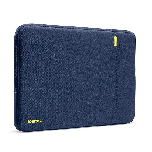 tomtoc 360° Funda para 15 Pulgadas Nuevo MacBook Air M5/A3448 (2026), M4/A3241 (2025), M3/A3114, M2/A2941, 15" Microsoft Surface Laptop 6/5/4/3/Copilot+ PC, Protección Bolsa para Portátil y Accesorios