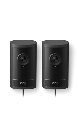 Ring Cámara exterior Pro con enchufe (Outdoor Camera Pro, última generación) | Cámara de seguridad | Retinal Vision 4K, zoom de hasta 10x | Prueba gratuita de 30 días del plan de suscripción Ring