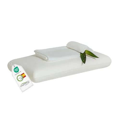 MOMMY CONFORT Almohada Viscoelástica 90 cm Núcleo Compacto Memory Foam Adaptable Funda Interior Incluida Funda Lavable con Cremallera Ergonómica Termorreguladora Suave y Transpirable