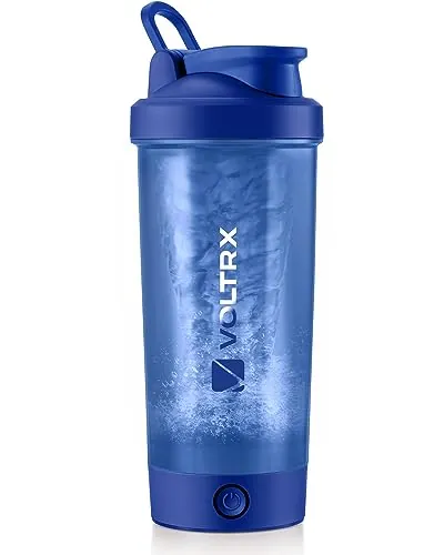 VOLTRX Titanus - Botella mezcladora eléctrica recargable con USB C para batidos de proteínas, para batidos de proteínas y batidos de reemplazo de comidas, sin BPA, 24 onzas