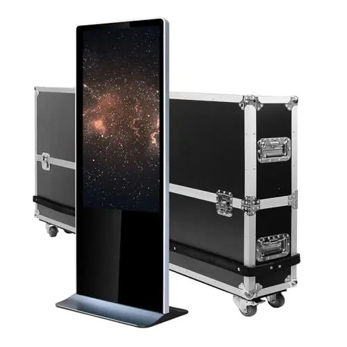 KIMEX Tótem vídeo Touch Screen Interior 55´´ Full HD 500 CD + Flightcase