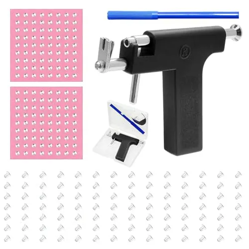 LAKPYN Kit de perforación de orejas, kit de perforación de orejas DIY, adecuado para niñas y hombres