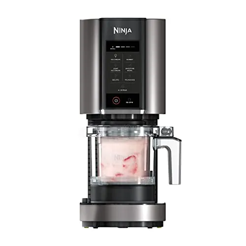 Ninja CREAMi Heladera multifunción, capacidad de 1,4L, 3 tarrinas, 7 programas, Helado, Gelato, Sorbete, Smoothie Bowl, Batido y más, negro/cobre, NC300EUCP