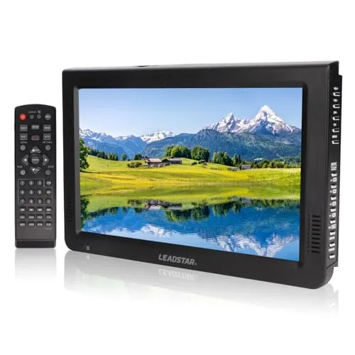 TV Digital Portátil de 10 Pulgadas, Monitor LCD HD 1080P para Automóvil, Televisión con Batería de Litio Recargable, para el Hogar y Automóvil